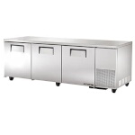 True TUC-93-HC - Deep Undercounter Refrigerator, (3) solid doors, (6) shelves